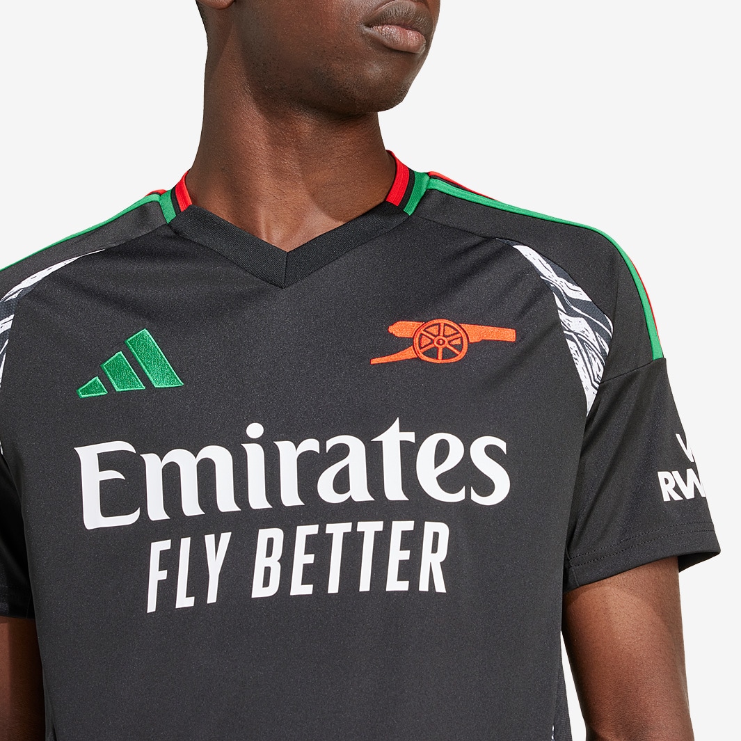 adidas Arsenal 24/25 Away Shirt - Black - Mens Replica |