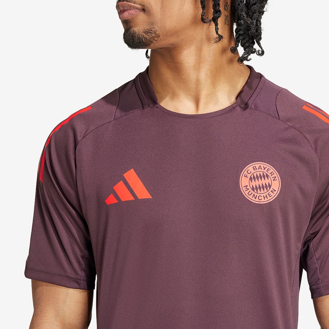 Maillot d'Entraînement adidas Bayern Munich 24/25 Bordeaux Ombre