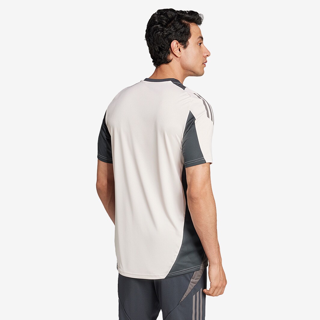 adidas Real Madrid シャツ グレー 半袖 adidas Real Madrid 24/25 European Training Shirt - Putty