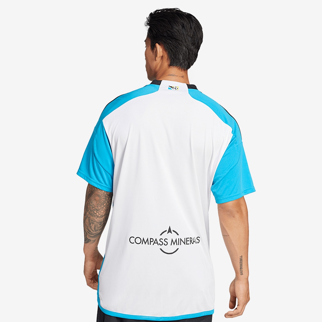 adidas Sporting Kansas City 2024 Third Shirt - White/Shock Cyan