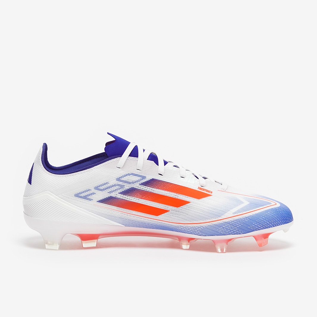 adidas F50 Pro Firm Ground - Ftwr White/Solar Red/Lucid Blue