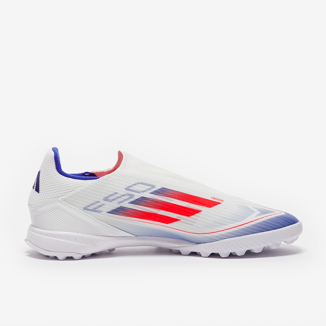 adidas F50 League Laceless Turf - Ftwr White/Solar Red/Lucid Blue