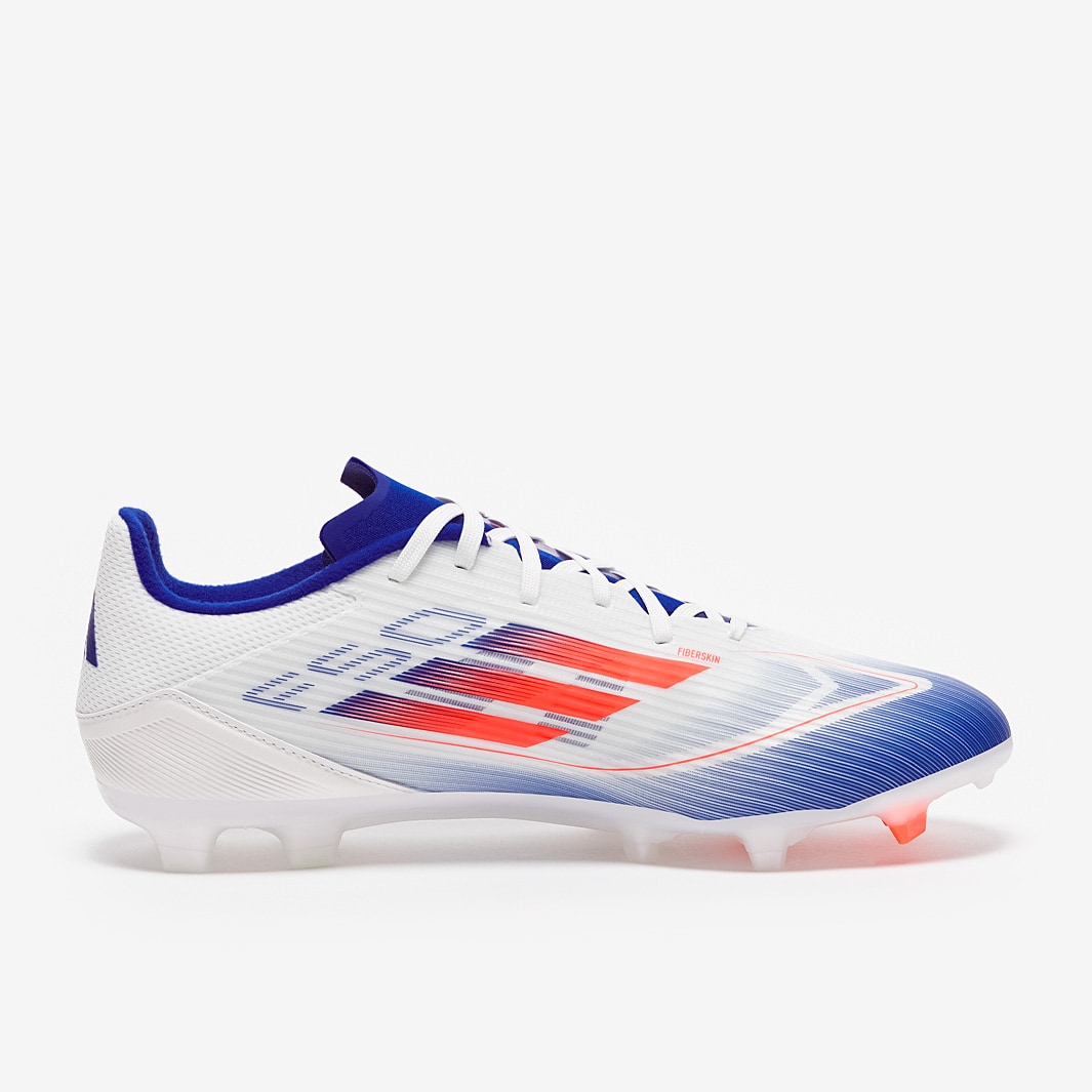 adidas F50 League Firm Ground Mixed Ground Ftwr White Solar Red Lucid Blue Adult Boots