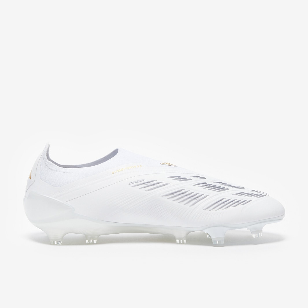 adidas Predator Elite Laceless Firm Ground - Ftwr White/Gold Met
