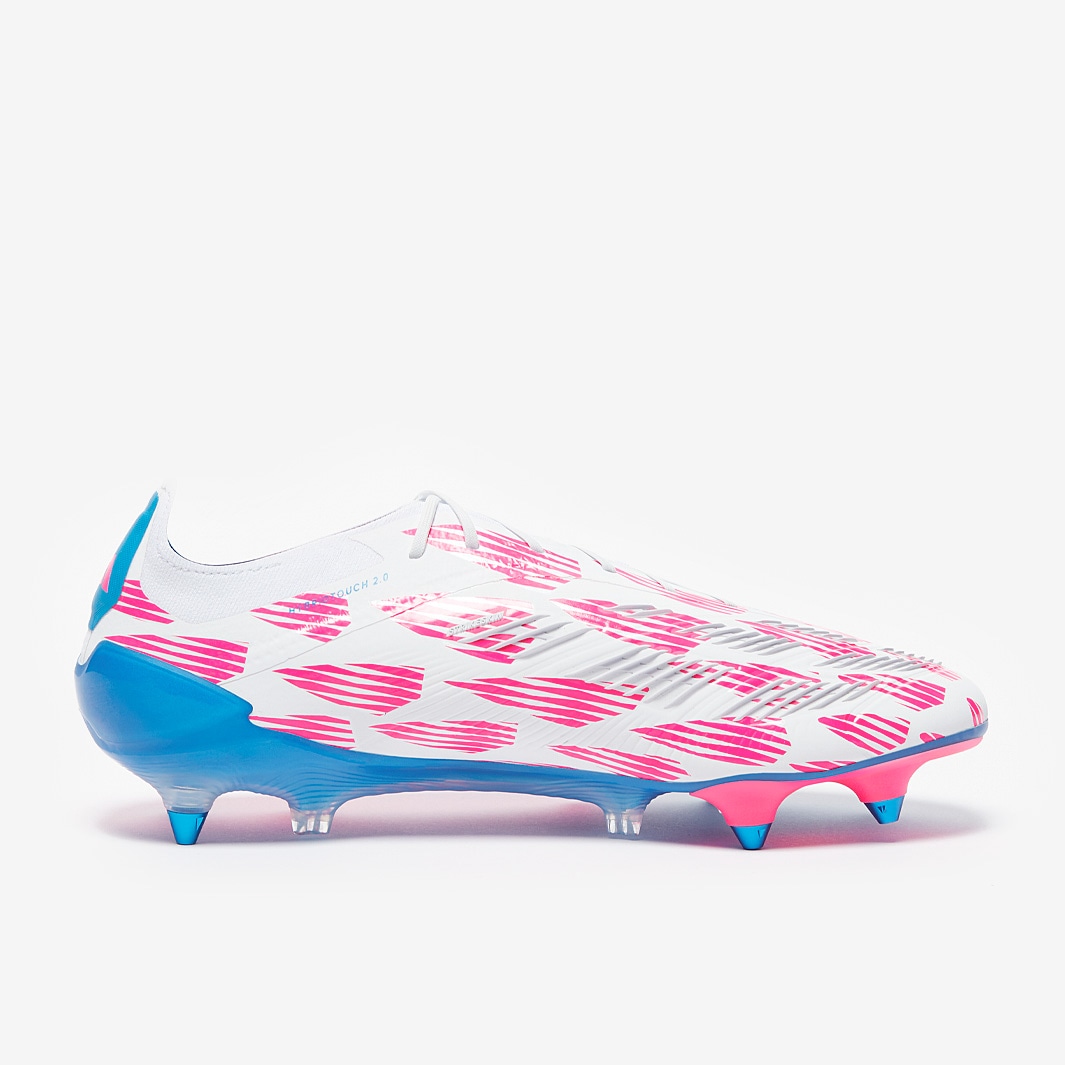 adidas Predator Elite Laced Soft Ground - Ftwr White/Solar Blue