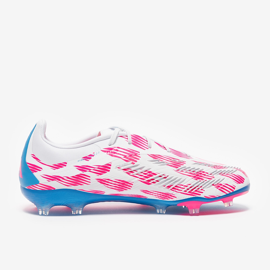 adidas Kids Predator Elite Firm Ground - Ftwr White/Solar Blue