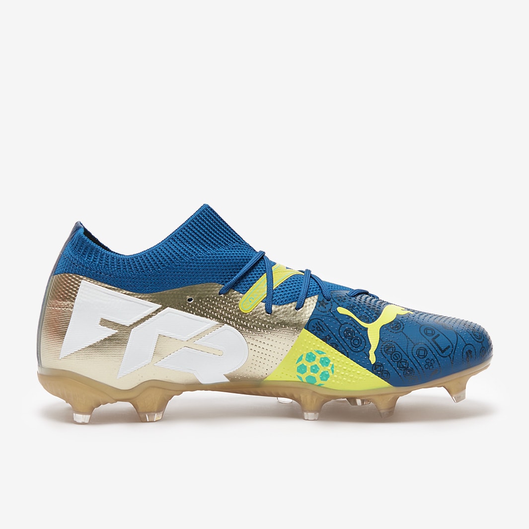 PUMA サッカーシューズ FG イエロー/ブルー PUMA プーマ エヴォパワー 4.3 HG(イエロー×ブルー) 103538 01