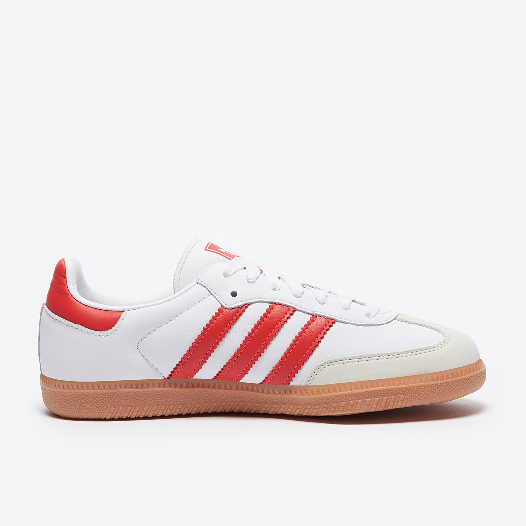 adidas Originals Womens Samba OG Ftw White/Solar Red/Off White
