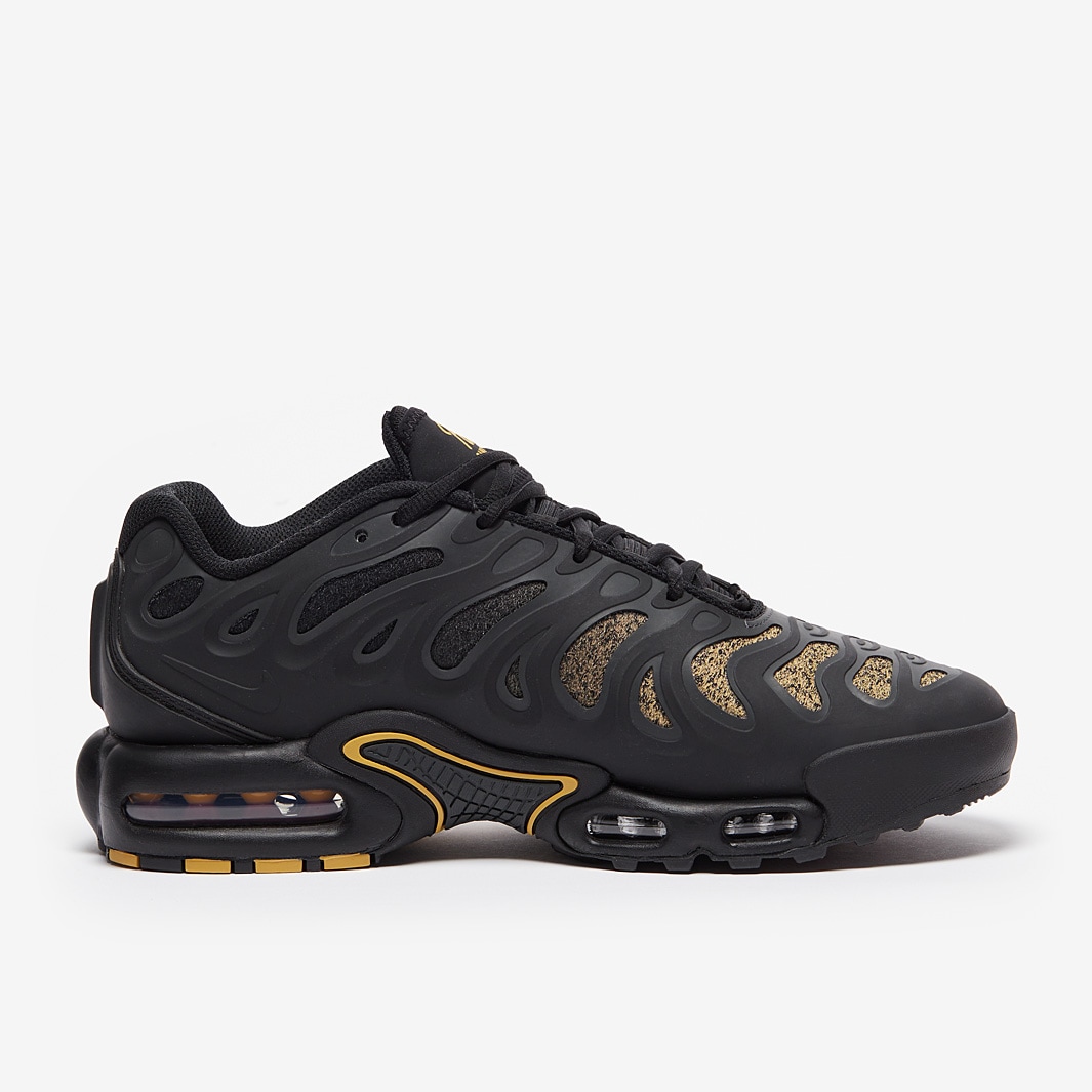 nike tuned gold and black