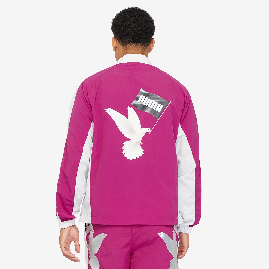 Puma x Mas Tiempo Track Top - Magenta Gleam - Tops - Mens