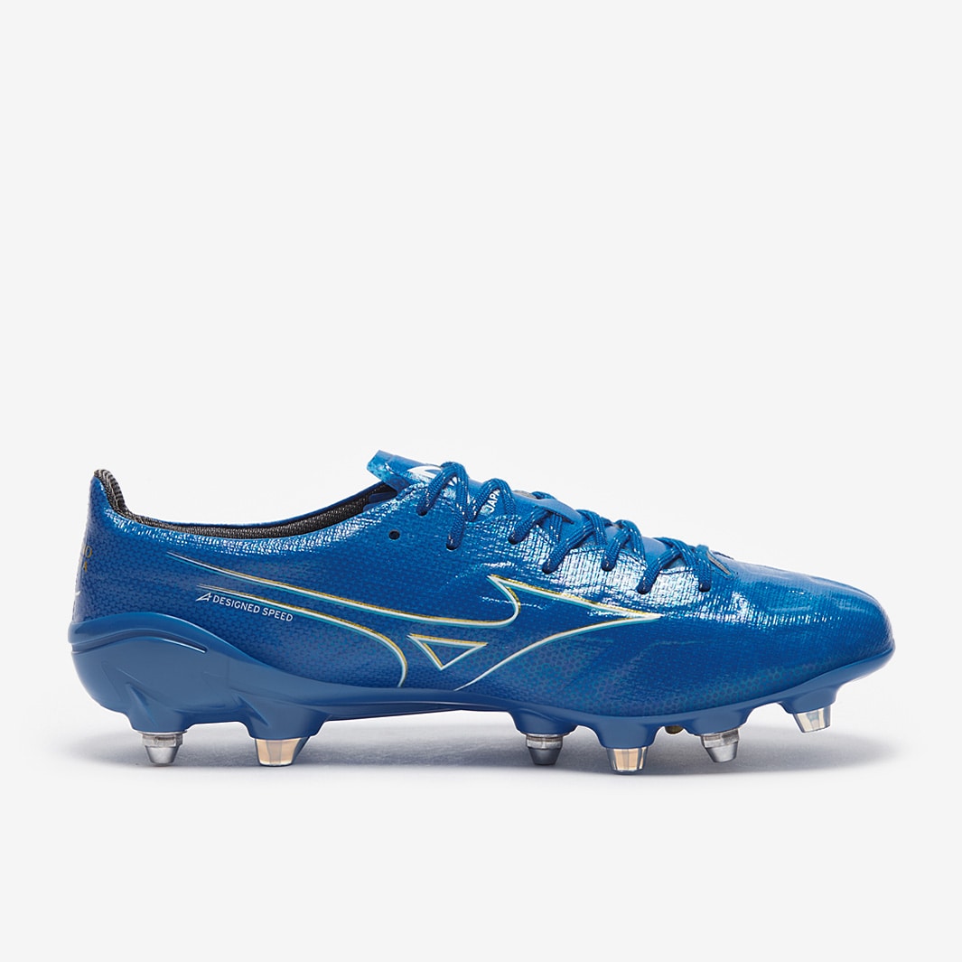 Mizuno Alpha Made in Japan Mix SG - Laser Blu/Bianco/Oro
