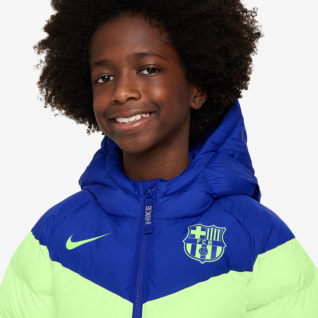 Nike FC Barcelona 24/25 Kids Hooded Third Jacket - Old Royal Nike FC Barcelona 24/25 Kids Hooded Third Jacket - Old Royal