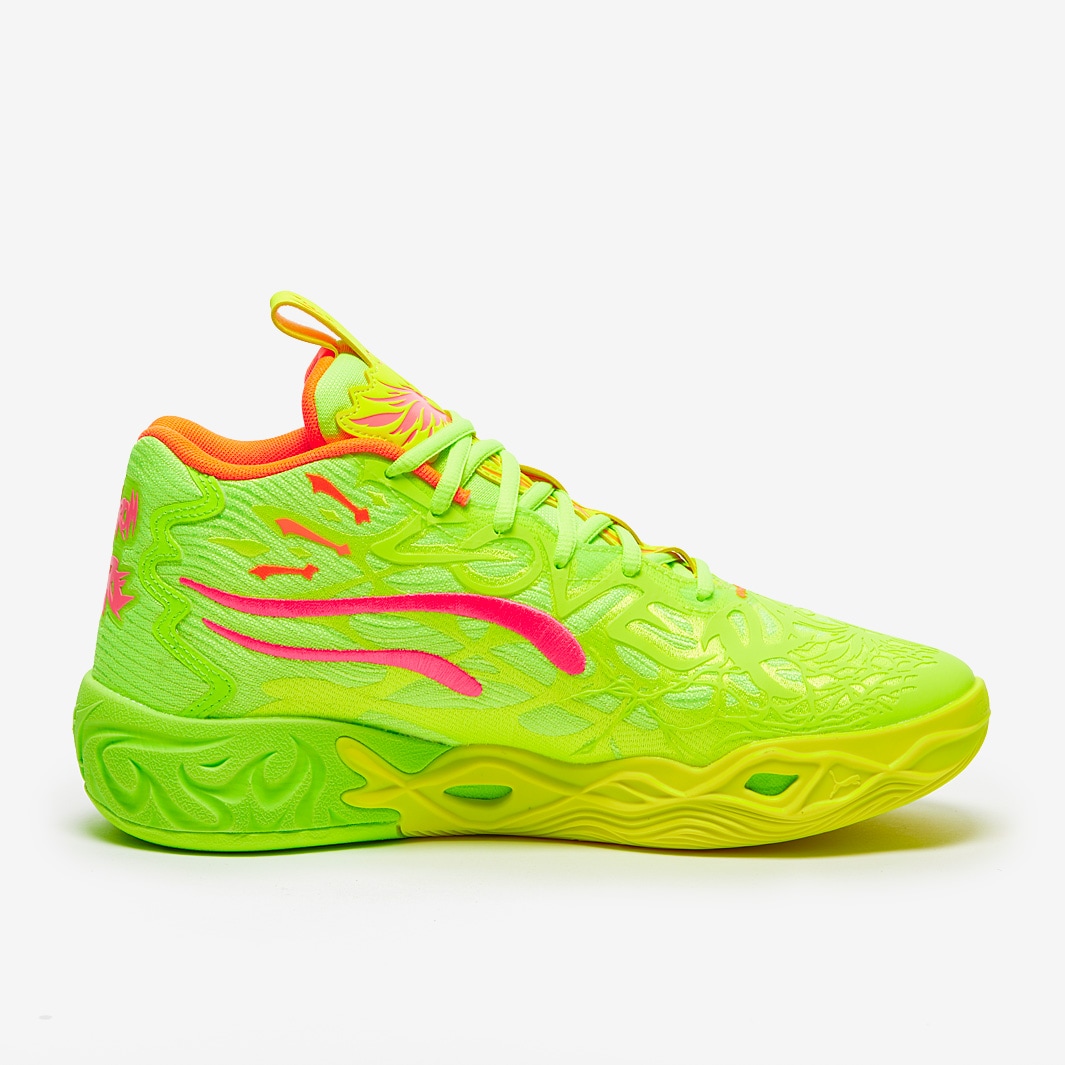 Puma Shoes Neon Blue Basketball Shoes Puma Yellow Alert/Green