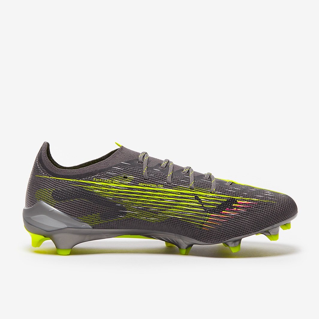 Puma Ultra 5 Ultimate FG - Matte Aged Silver/Yellow Alert