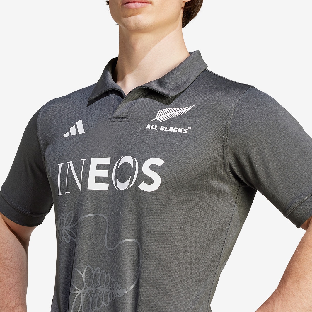 adidas New Zealand All Blacks Training Jersey - Grey - Mens