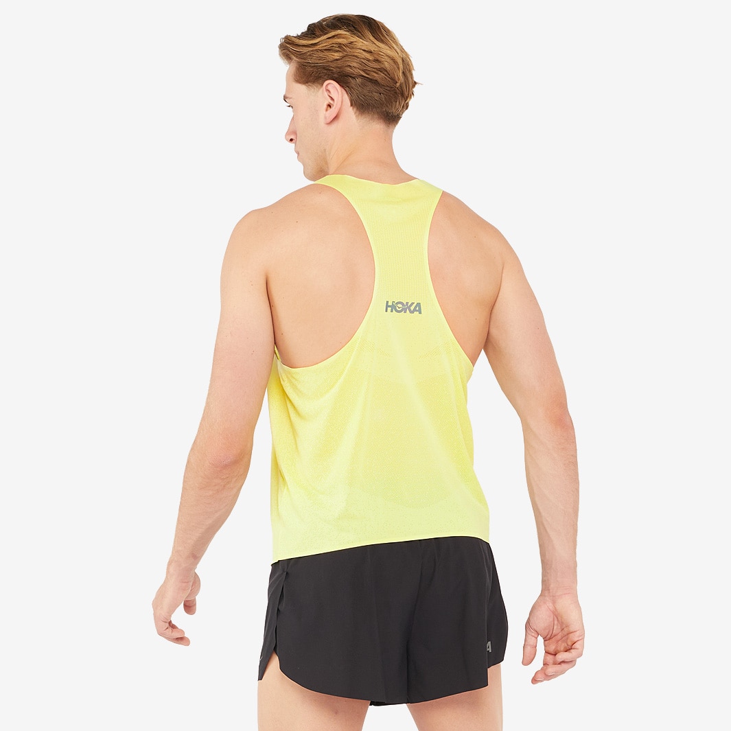 HOKA Race Day Singlet - Hoka Citrus - Mens Clothing | Pro