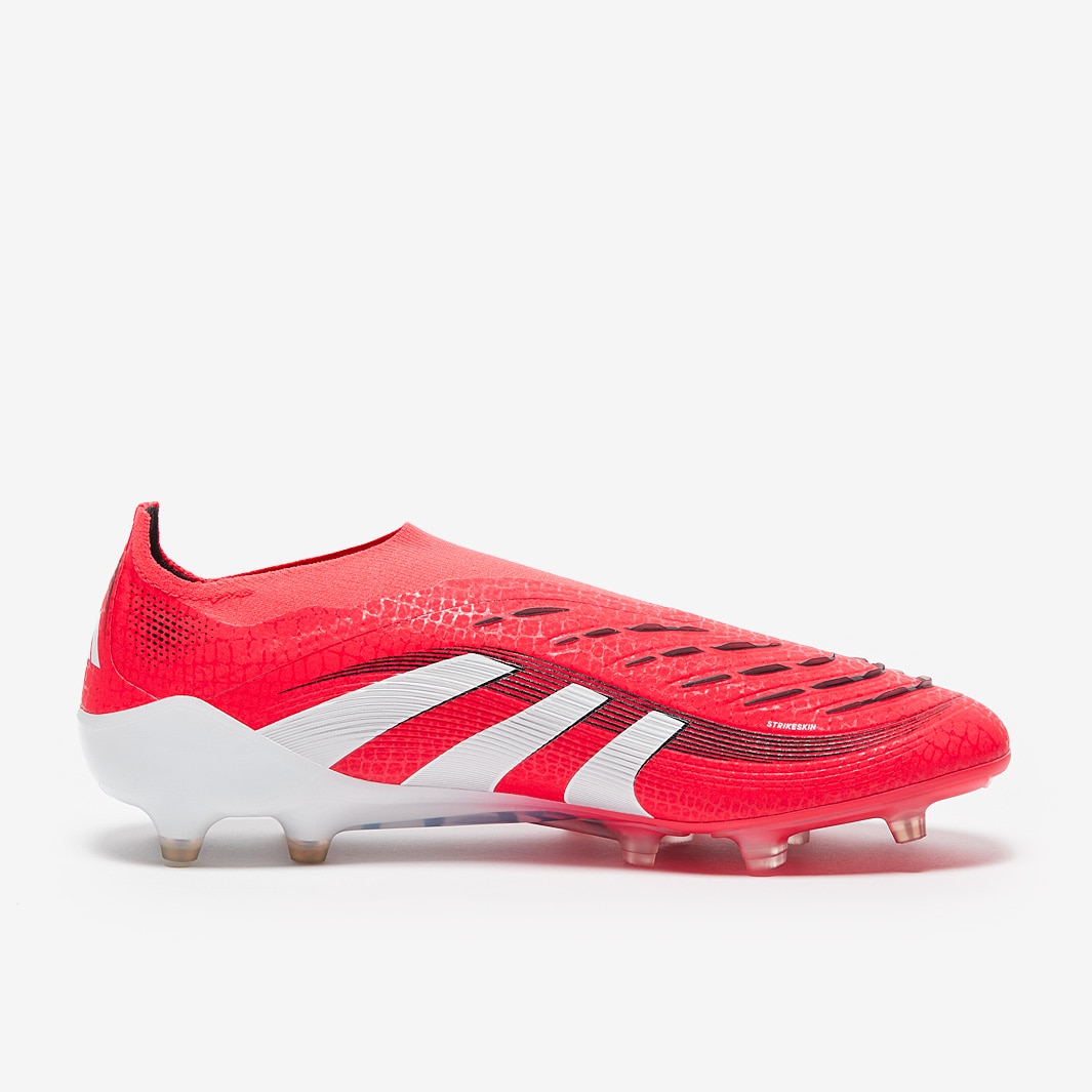 adidas Predator Elite Laceless Artificial Grass - Lucid Red/White