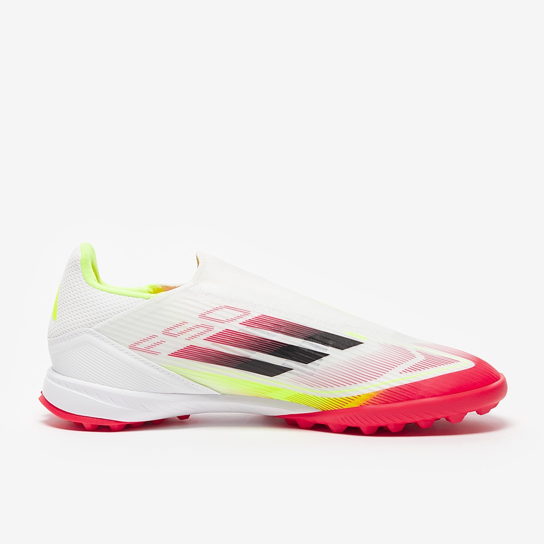 adidas F50 League Laceless Turf - White/Black/Solar Yellow