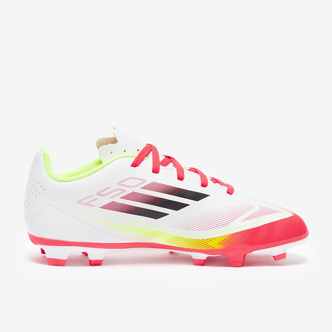 adidas Kids F50 Club Firm Ground/Mixed Ground - White/Black/Solar