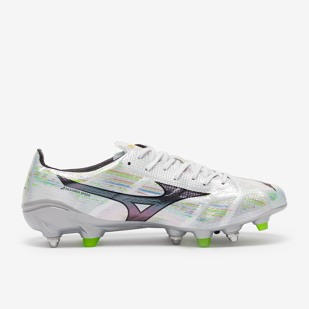 Mizuno Alpha II Elite Made in Japan SG - Bianco/Argento Iridiscent