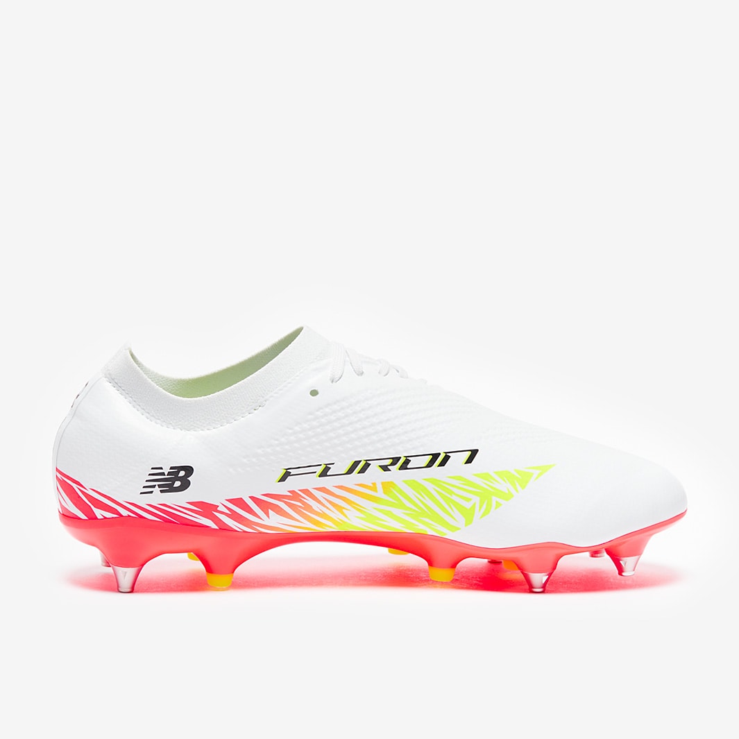 New Balance Furon Destroy V8 Soft Ground White/Energy Red/Hi