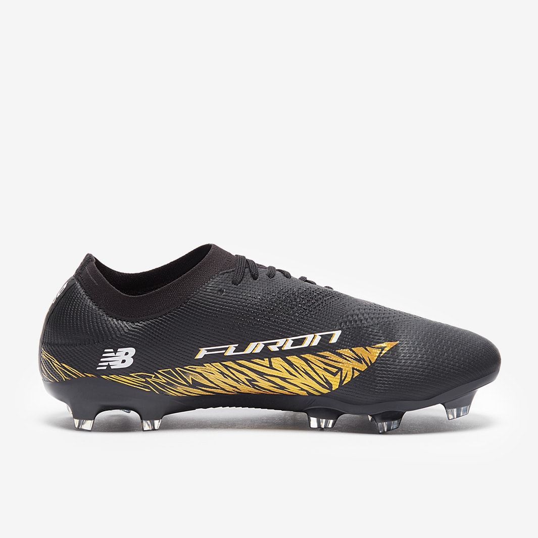 New Balance Furon V8 Elite Firm Ground - Black/Metallic Gold