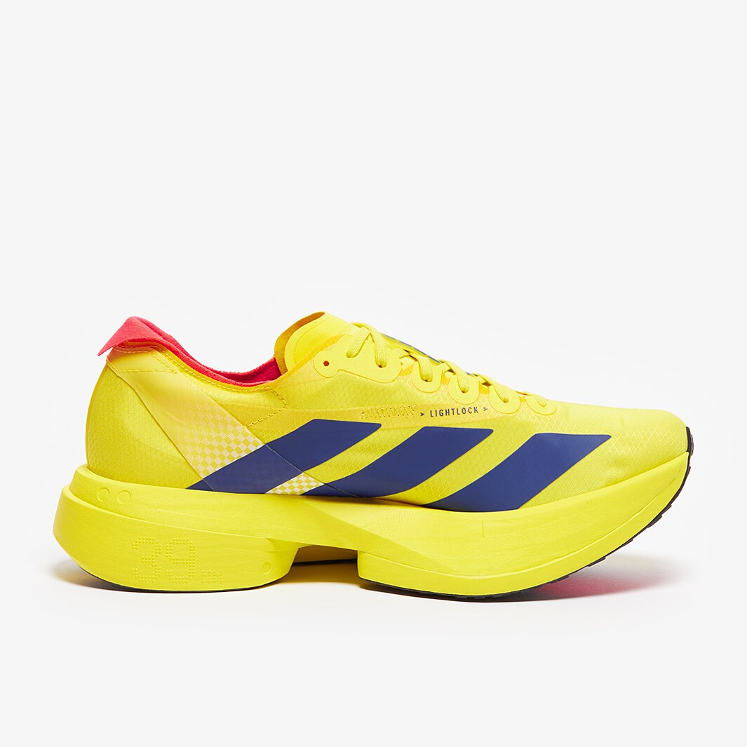 adidas adizero adios Pro 4 - Pure Sulfur/Lucid Blue/Lucid Red - Mens Shoes  | Pro:Direct Running