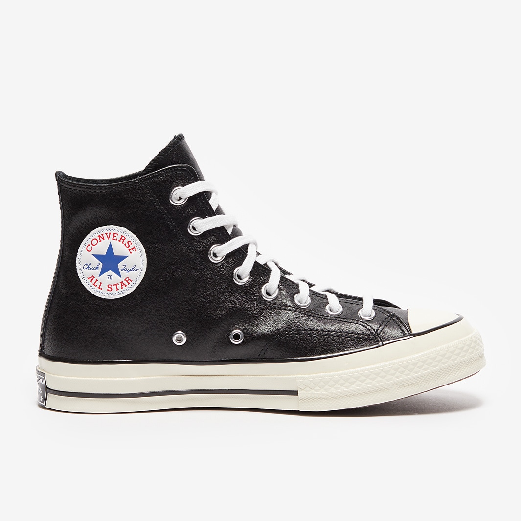 Converse Chuck 70 Leather Black/White/Egret Trainers Mens