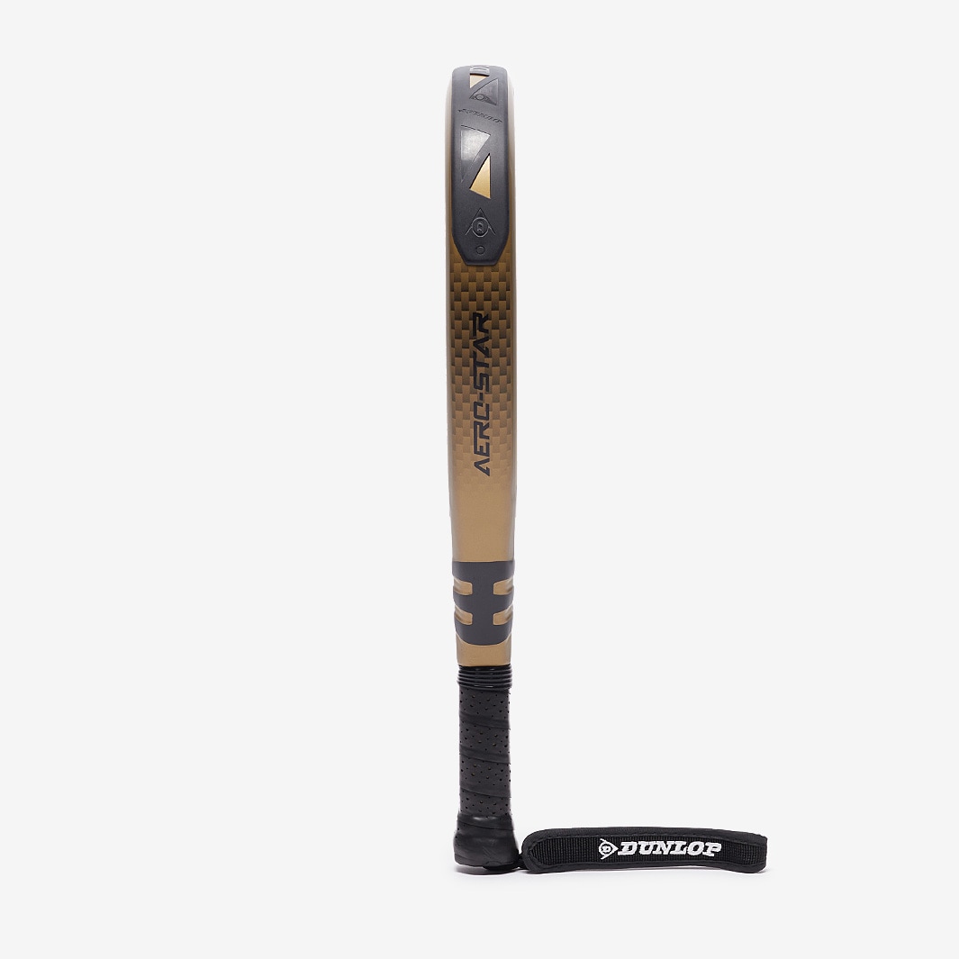 Dunlop Aero-Star Padel Racket - Black/Gold - Adult Padel Rackets