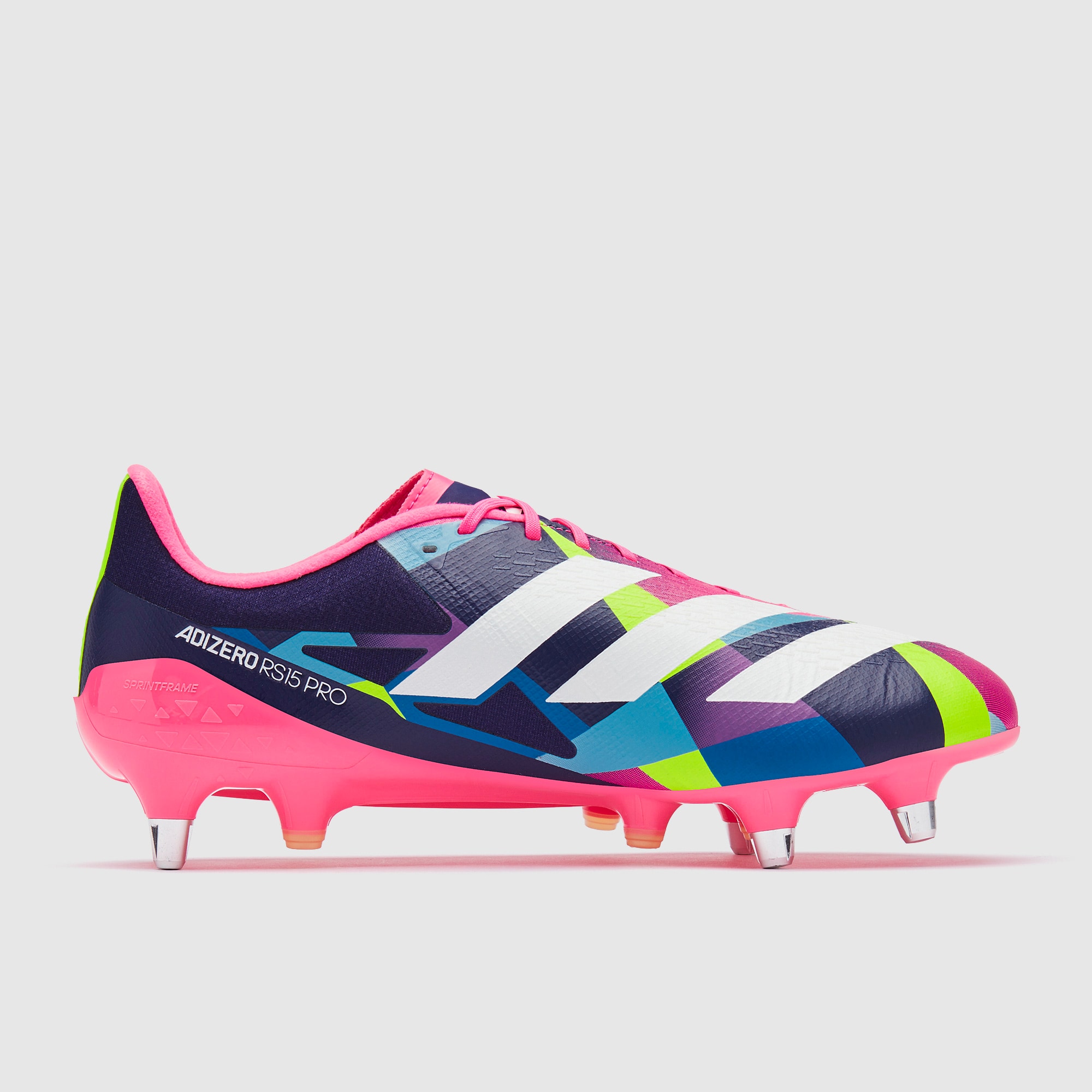 adidas Adizero RS15 Pro Soft Ground Rugby Boots - Lucid Pink