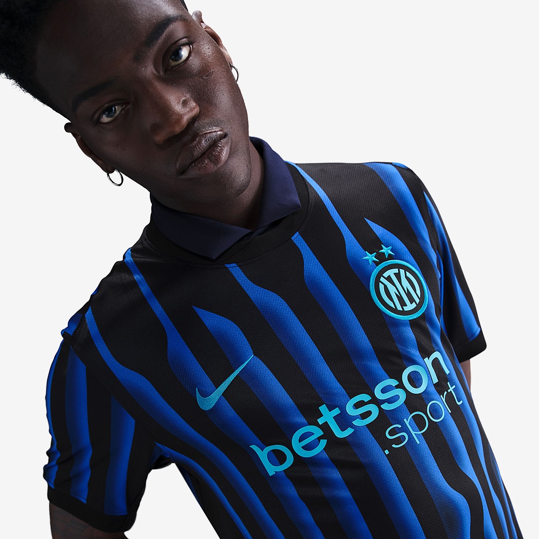 Nike Inter Milan シャツ 青/黒 ストライプ