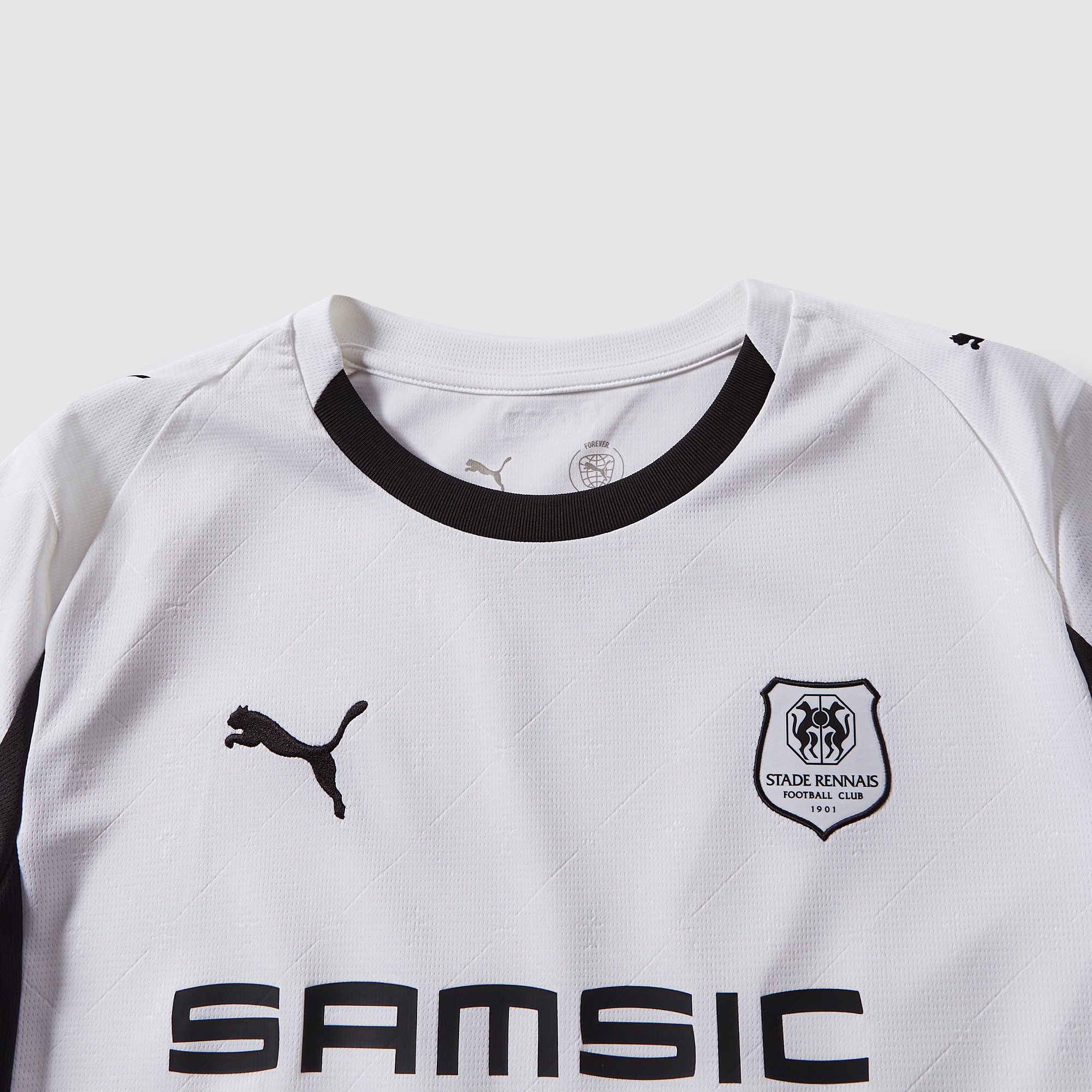 Maillot Extérieur Puma Stade Rennais 25/26 Blanc Puma/Noir Puma