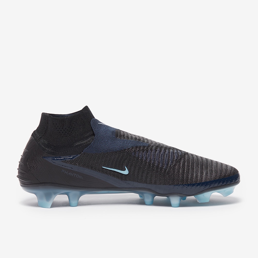 Nike Phantom 6 Elite High Firm Ground - Black/Black - Adult Cleats |