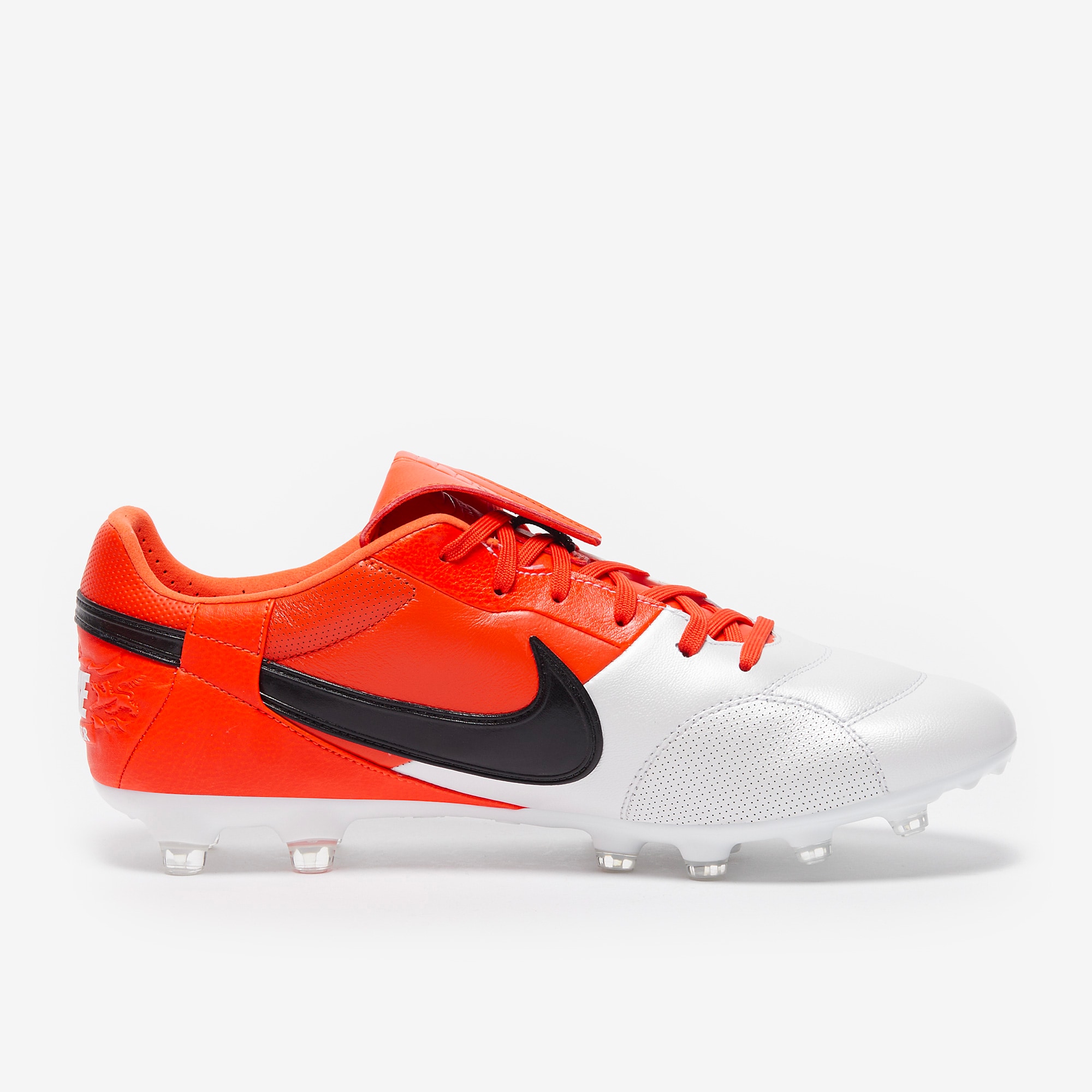 Nike The Premier III Firm Ground - White/Team Orange/Black - Adult