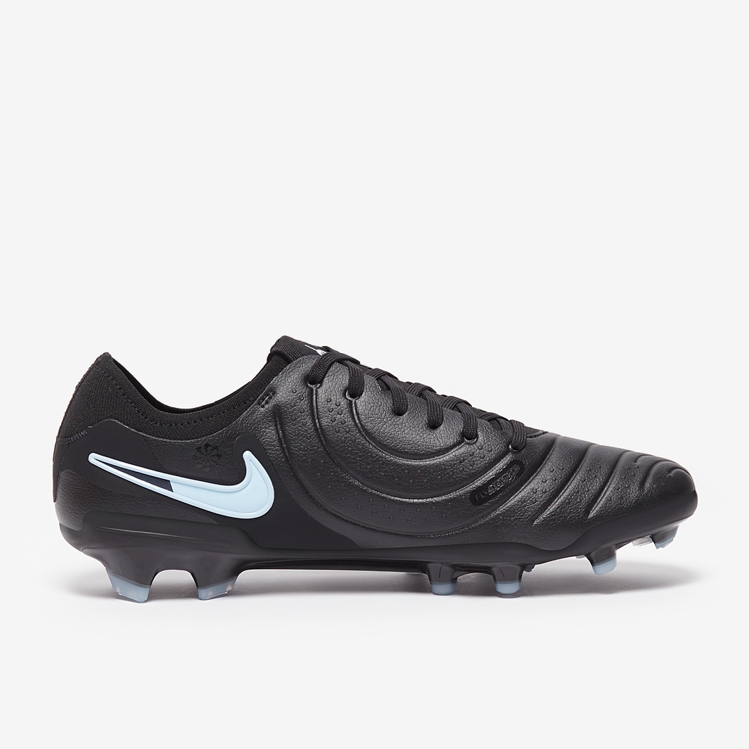 NIKE Tiempo Legend Ⅹ Elite AG-PRO Nike Tiempo Legend X Pro Firm Ground - Black/Ice Blue - Adult Cleats |