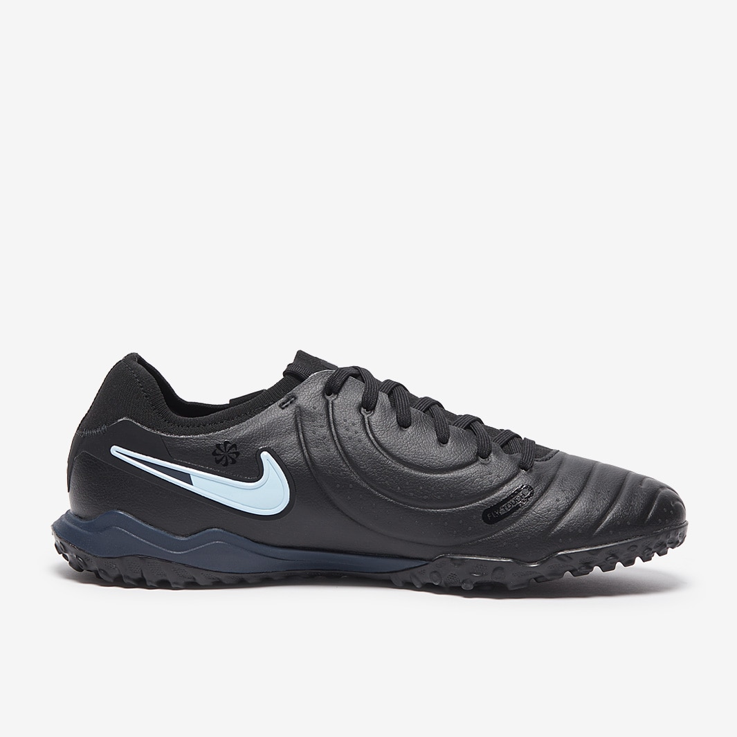 Nike Tiempo Legend X Pro Turf - Black/Ice Blue - Adult Cleats |