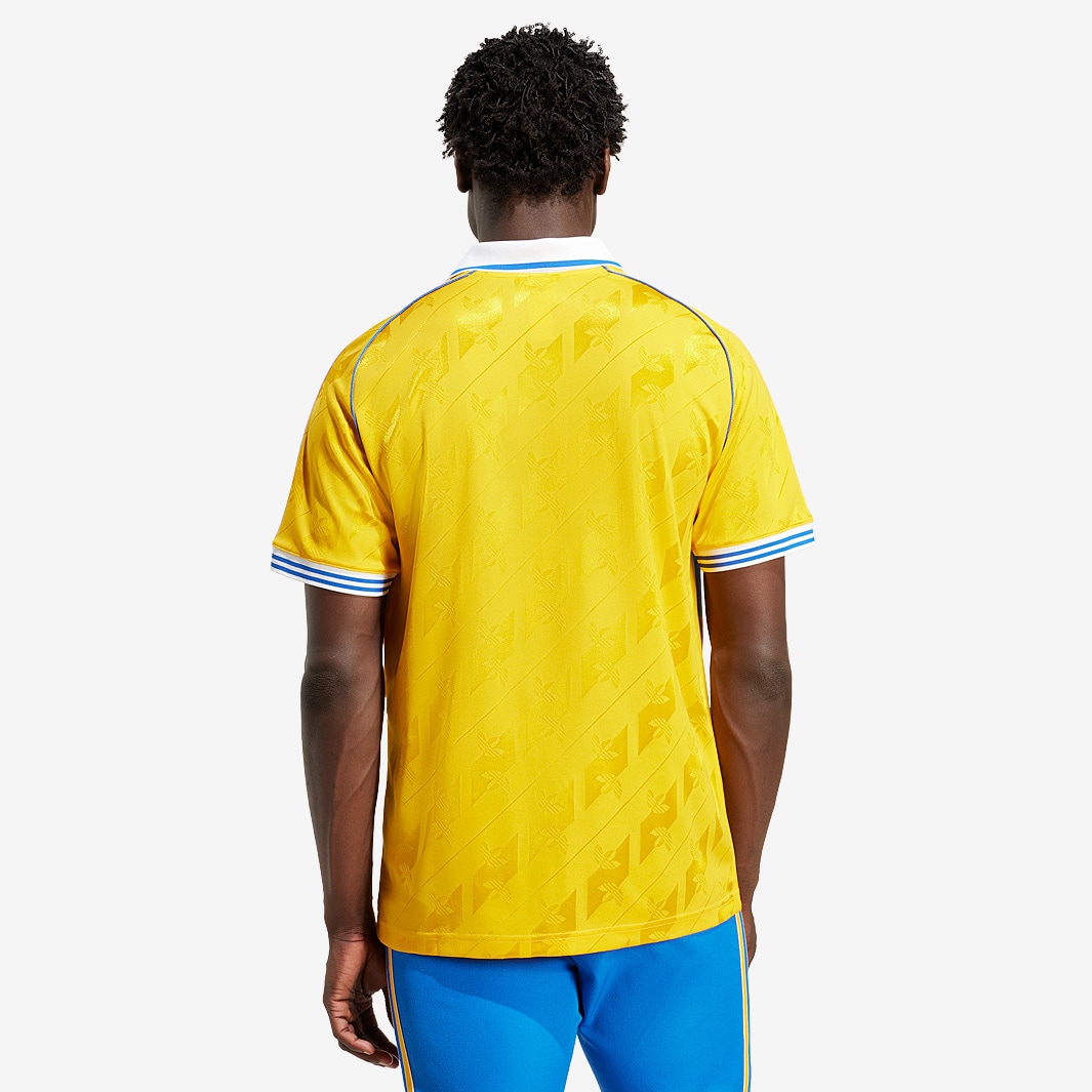 Stripes Adidas Originals Tape T-shirt Yellow Adidas Originals Tigres 65th  Anniversary Shirt Collegiate Gold