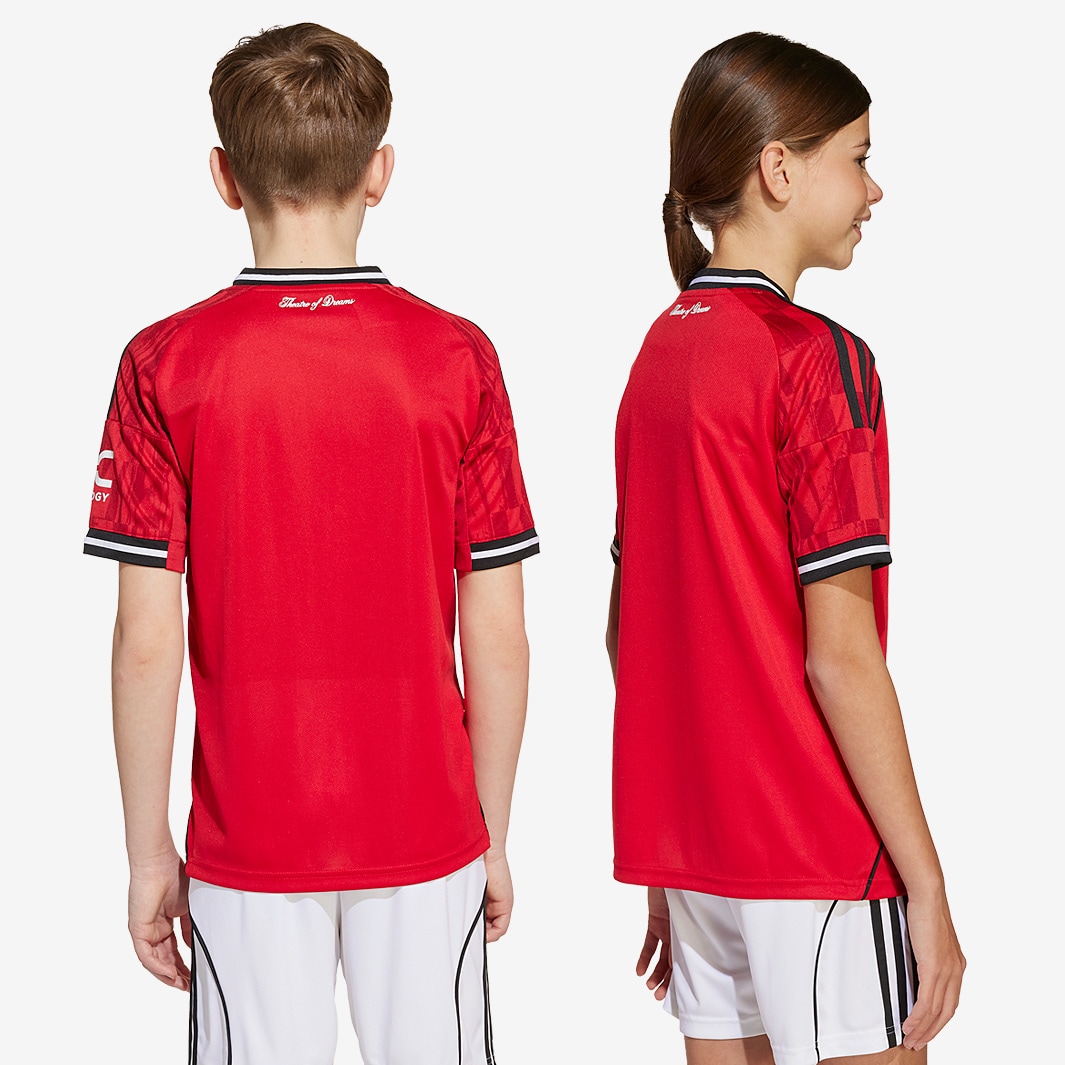 adidas Manchester United 25/26 Kids Home Jersey - MUFC Red