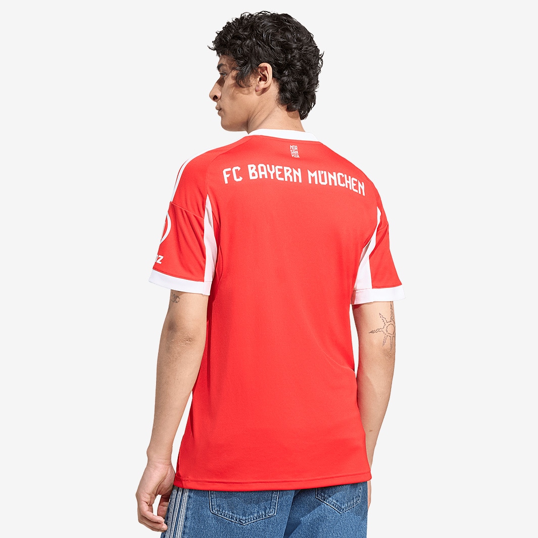 adidas Bayern Munich 25/26 Home Jersey - Red - Mens Replica |