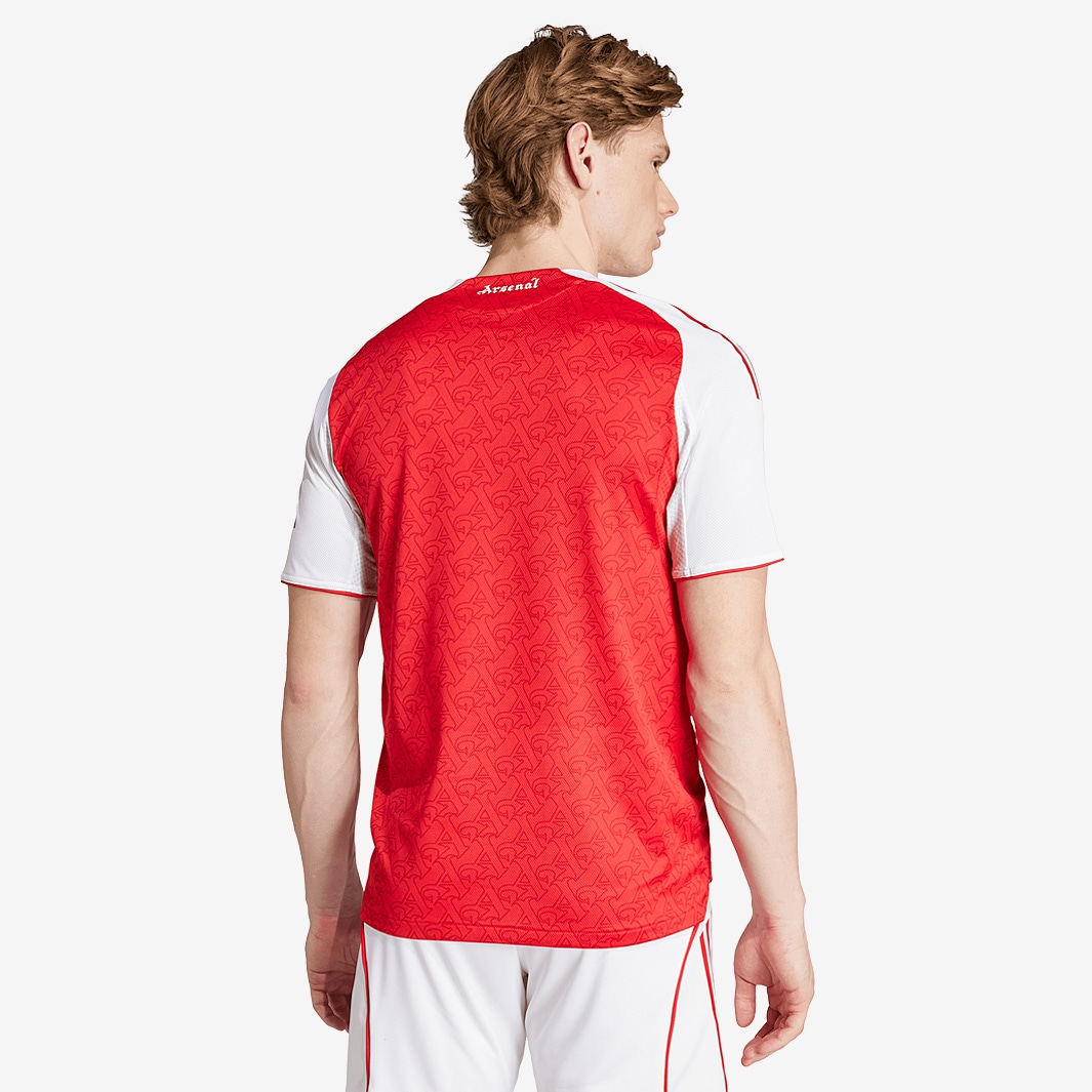 adidas Arsenal 25/26 Authentic Home Jersey - Better Scarlet/White