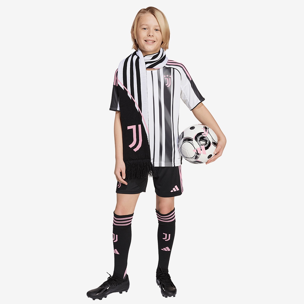 adidas Juventus 25/26 Kids Home Jersey - White/Black - Boys Replica |
