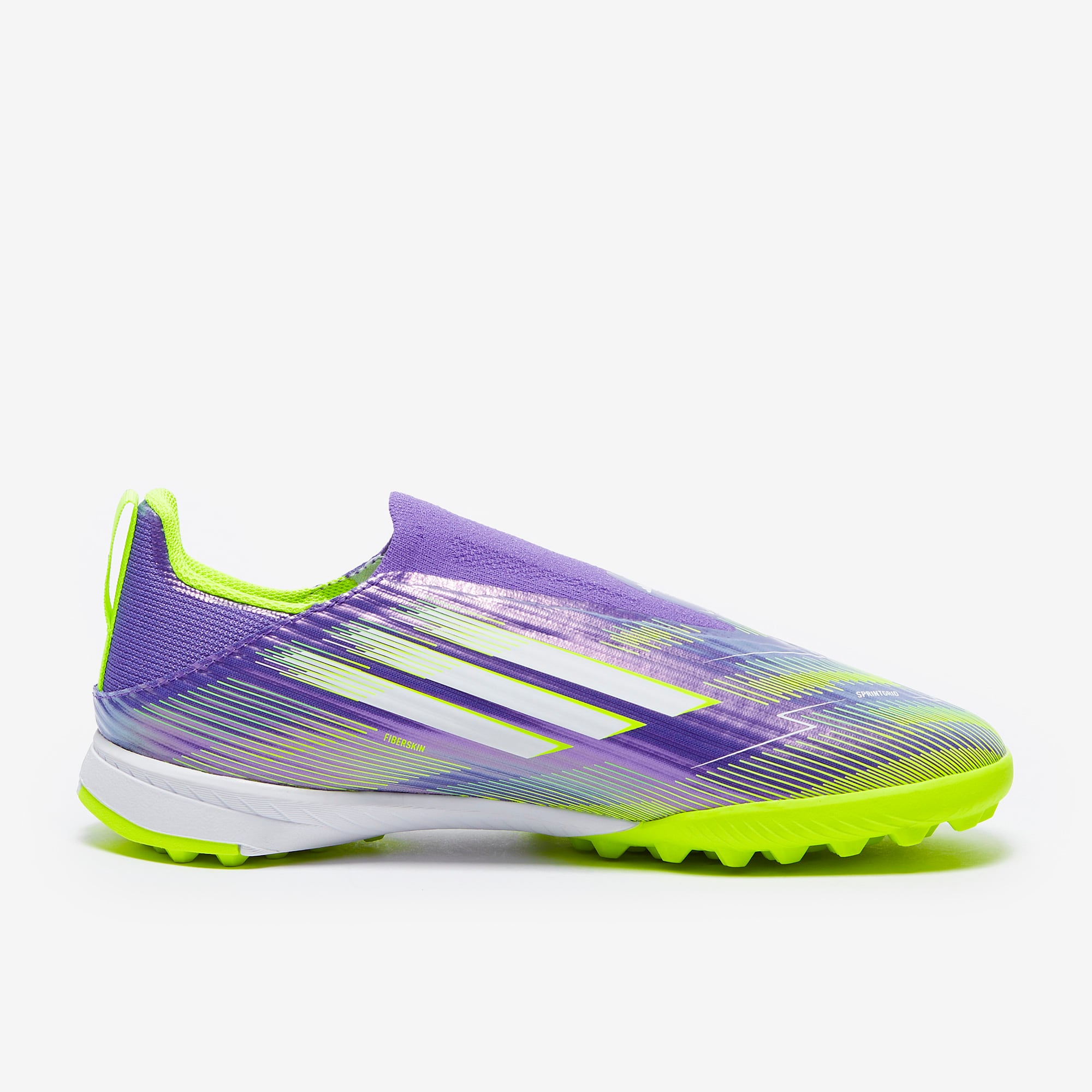 adidas Kids F50 League Laceless Turf - Purple Rush/Ftwr White