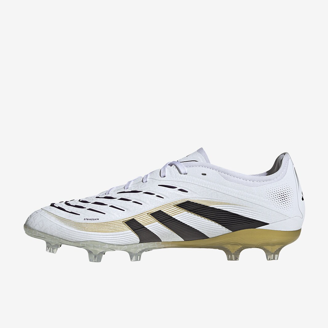 adidas Predator サッカーシューズ ホワイト/ブラック/ゴールド adidas Youth Predator League FG - White/Black/Gold – Third Coast