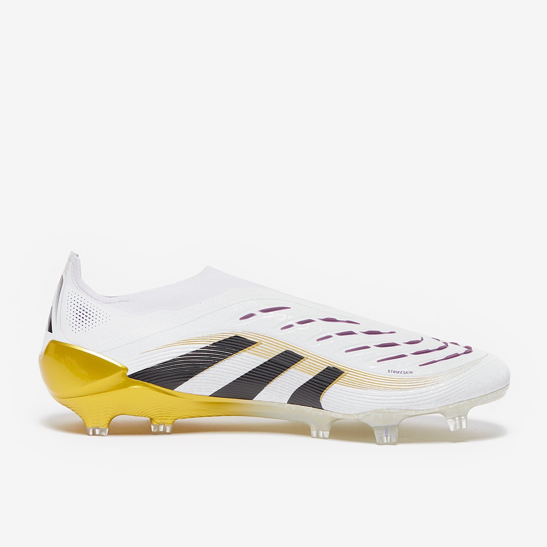 シューズ adidas Predator Elite Laceless FG adidas Predator Elite Laceless Firm Ground - Black/Grey Four