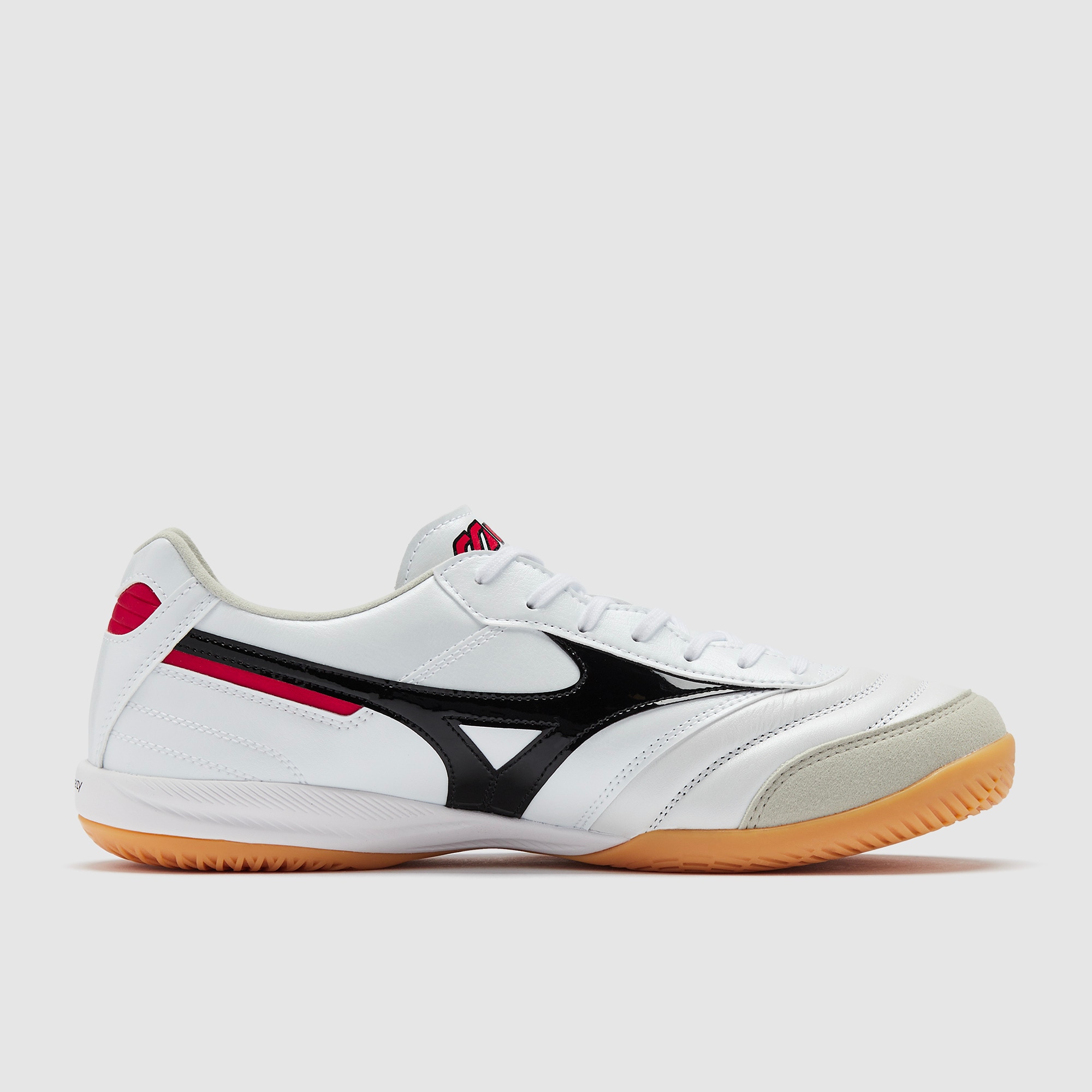 Mizuno Morelia Sala Elite Indoor - White/Black/Chinese Red - Adult