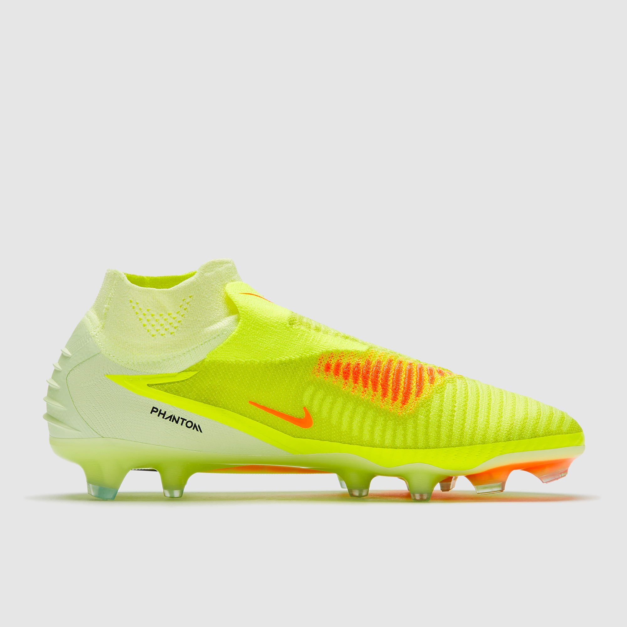 Nike Phantom 6 Elite High Firm Ground - Limelight/Hyper Crimson
