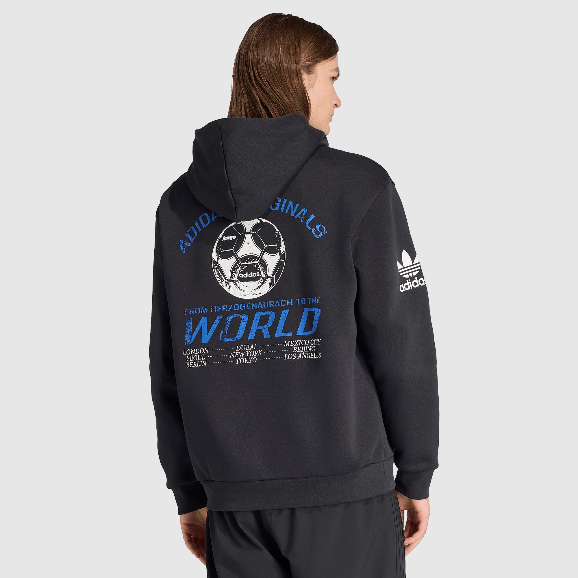 【極希少】adidas Originals graphic sweat adidas Originals Men's Graphics Fun Hoodie, Black/White