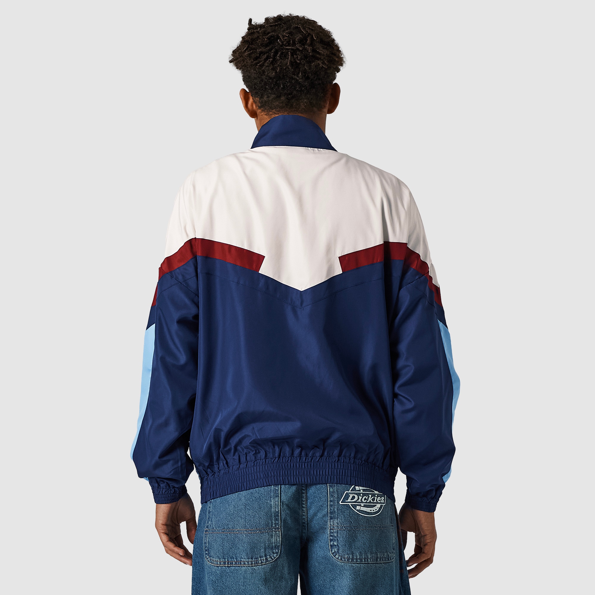 Umbro Relaxed Track Jacket - Dark Navy/White Sand/Vista Blue