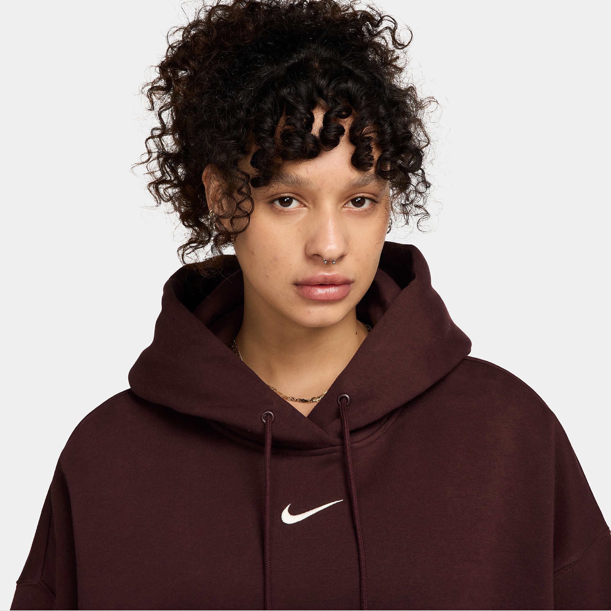 maroon nike hoodie womens