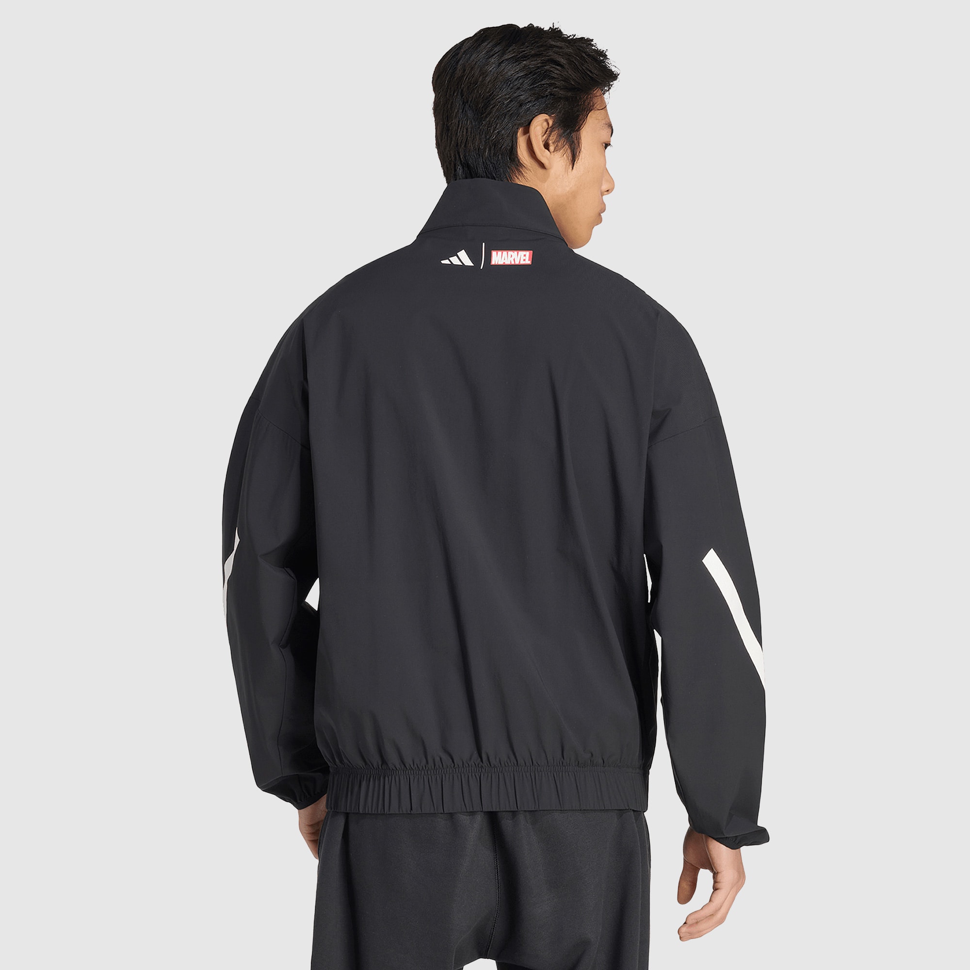 adidas Real Madrid 25/26 x Marvel Anthem Jacket - Black - Mens